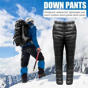 Уличные Ветрозащитные штаны на шнурке, лыжные утолщенные теплые брюки для скалолазания, портативные элементы для кемпинга на открытом воздухе