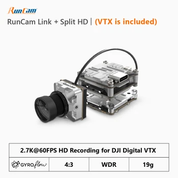 RunCam Split HD Link 2.7K 720P Видео 19g Запись Vista С Низкой задержкой Gyro Flow ND 16 Фильтр DJI Air Unit