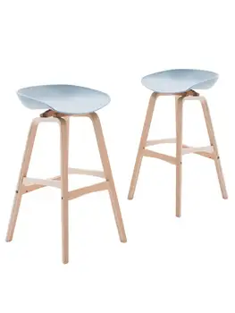 Европейский креативный барный стул, современный минималистичный Подъемный бар, стул для стойки регистрации из массива дерева, Домашний барный стул, модный высокий стул