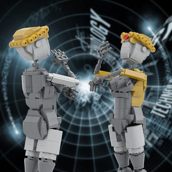 MOC Atomiced Робот-близнецы Слева и Справа BuildMoc Набор строительных блоков Механическая Приключенческая игра Кирпичи Игрушки Подарки детям на День Рождения